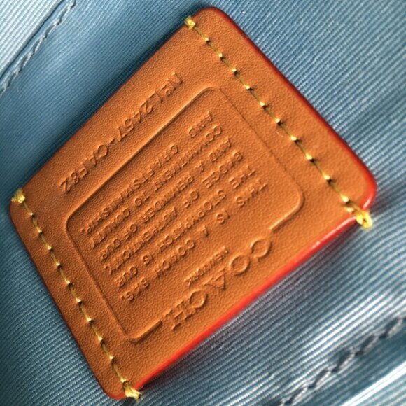 COACH Teri Shoulder Bag Signature Denim Outlet NEW - Picture 6 of 6